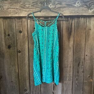 Teal Turquoise Racerback Summer Dress